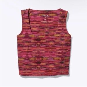 NWT! Stance Happenings Crop Tank Multicolor Tank Top Size XS
